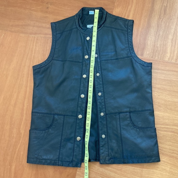 Vintage 90’s bike men’s vest in real leather. Black, Size 11. Perfect condition - Picture 11 of 11